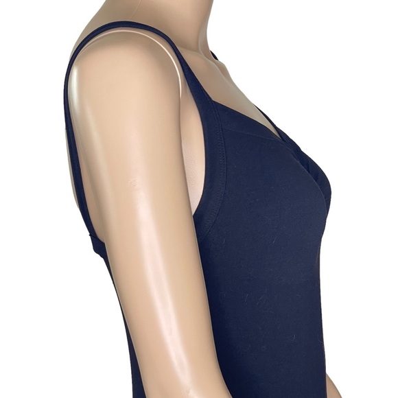 SUGARLIPS   Black Sleeveless V-neck Top with Ruching at Bustline    NWOT   O/S - Picture 6 of 9